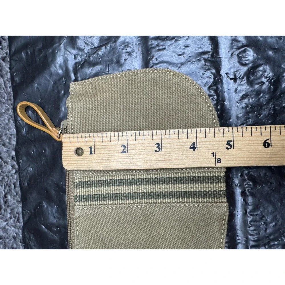 Nine West Accessories Womens Canvas Hobo Shoulder Bag Khaki w/ Wristlet